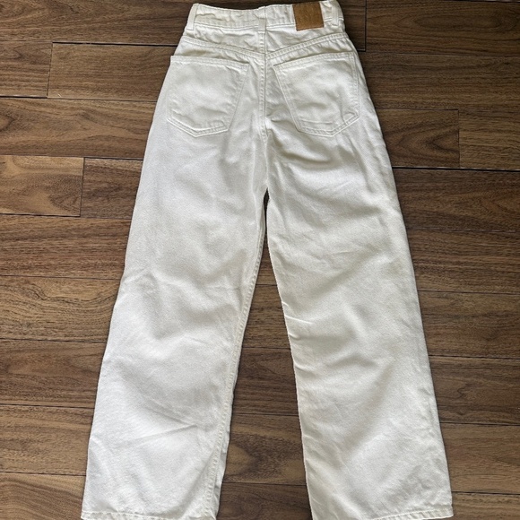 Bite Studios W24 L30 | White Wide Leg High Waist Denim Jeans - Picture 9 of 11